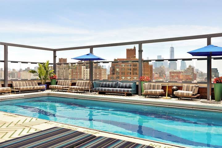 Rooftop pool